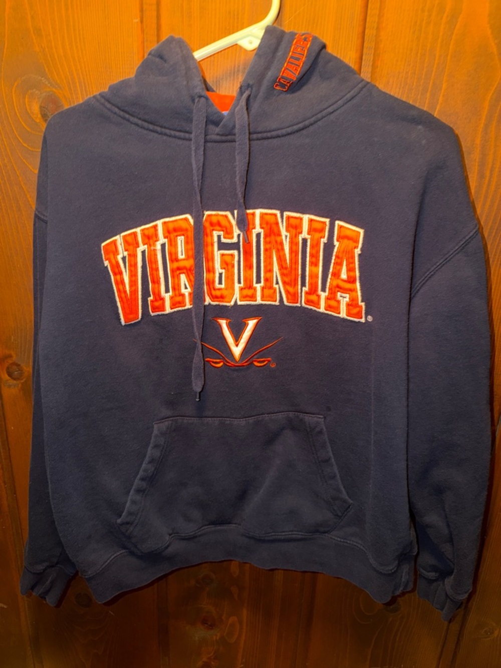 Campus Heritage Navy Blue & Orange 'Virginia' Crewneck Sweatshirt.